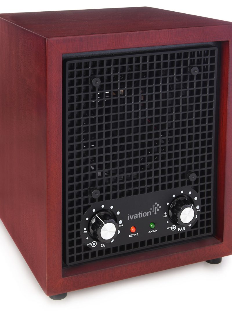Ivation Ozone Generator Air Purifier, Ionizer & Deodorizer -Purifies Up to 3,500 Sq/Ft -Great for Dust, Pollen, Pets, Smoke & More Cherry