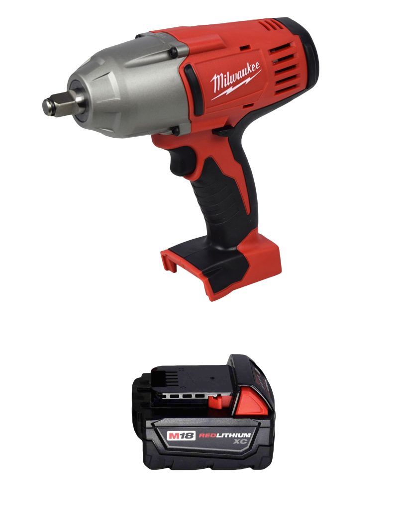 Milwaukee 2663-20 1/2" High Torque Impact Wrench w/ 48-11-1828 18V 3.0Ah Battery