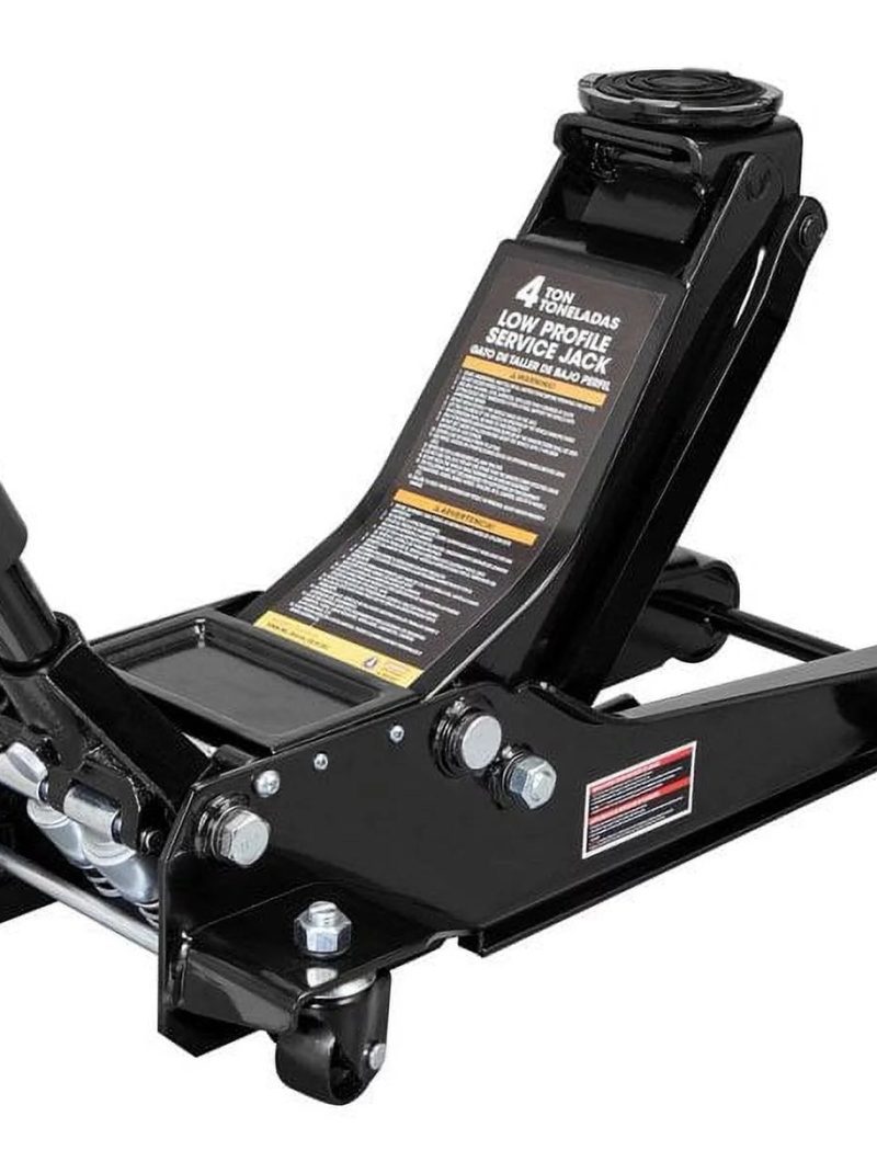 Torin 4 Ton Low Profile Floor Jack Heavy Duty Steel Car Jack with Dual Quick Lift Pump,Black,W847B