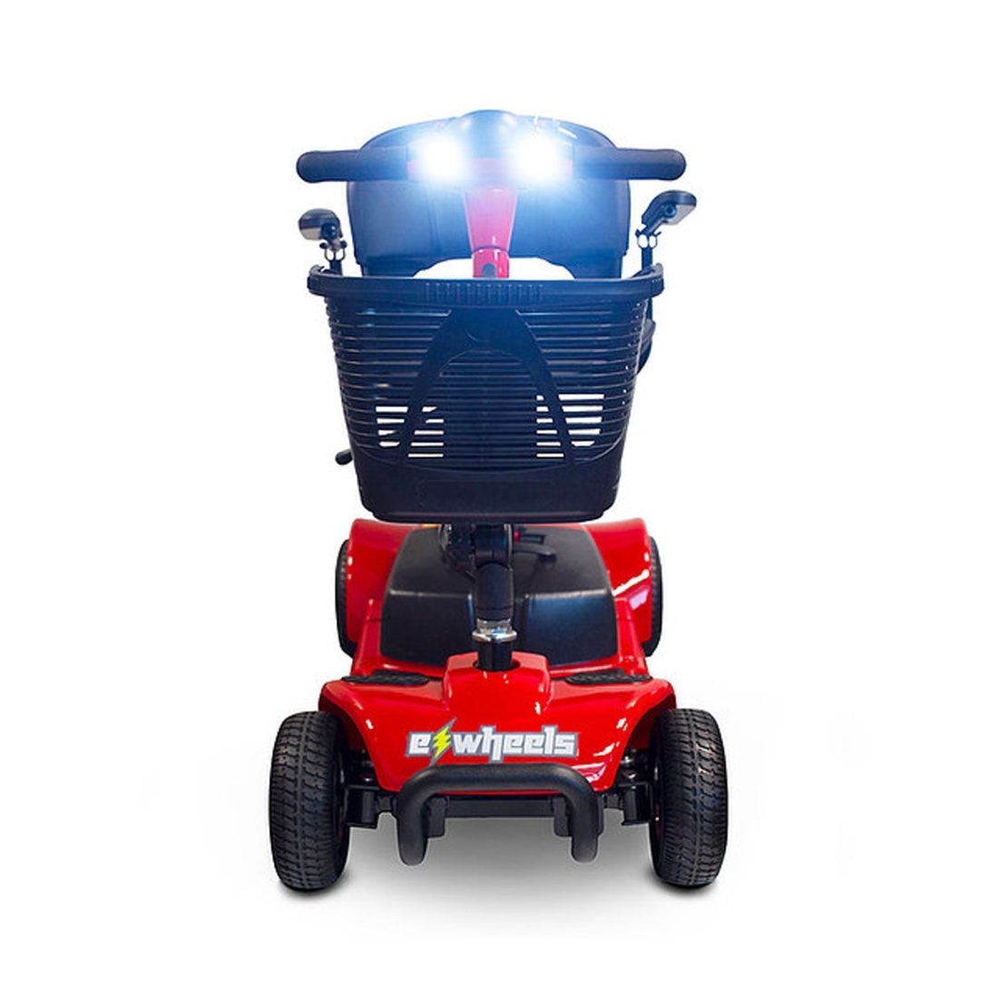 Ewheels 4 Wheel Travel Electric Battery Medical Mobility Scooter, Red - Image 2