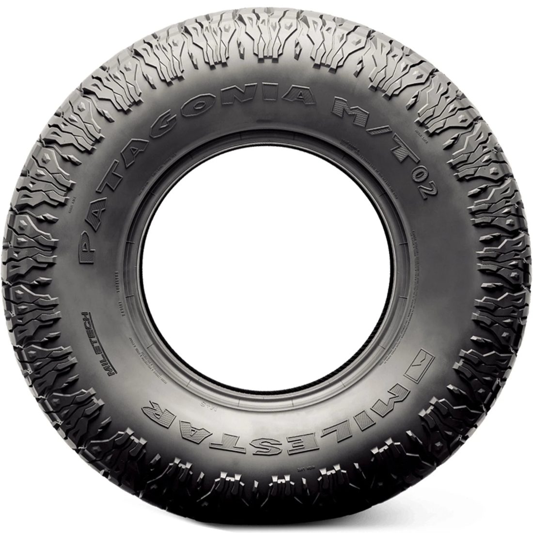 Milestar Patagonia M/T-02 Mud Terrain LT35X12.50R20 125Q F Light Truck Tire - Image 2