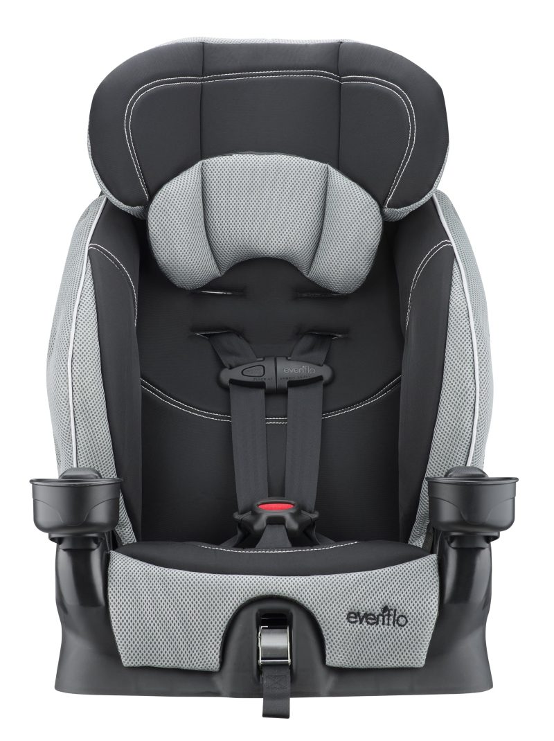 Evenflo Chase LX Harnessed Toddler Booster Car Seat (Jameson Gray)