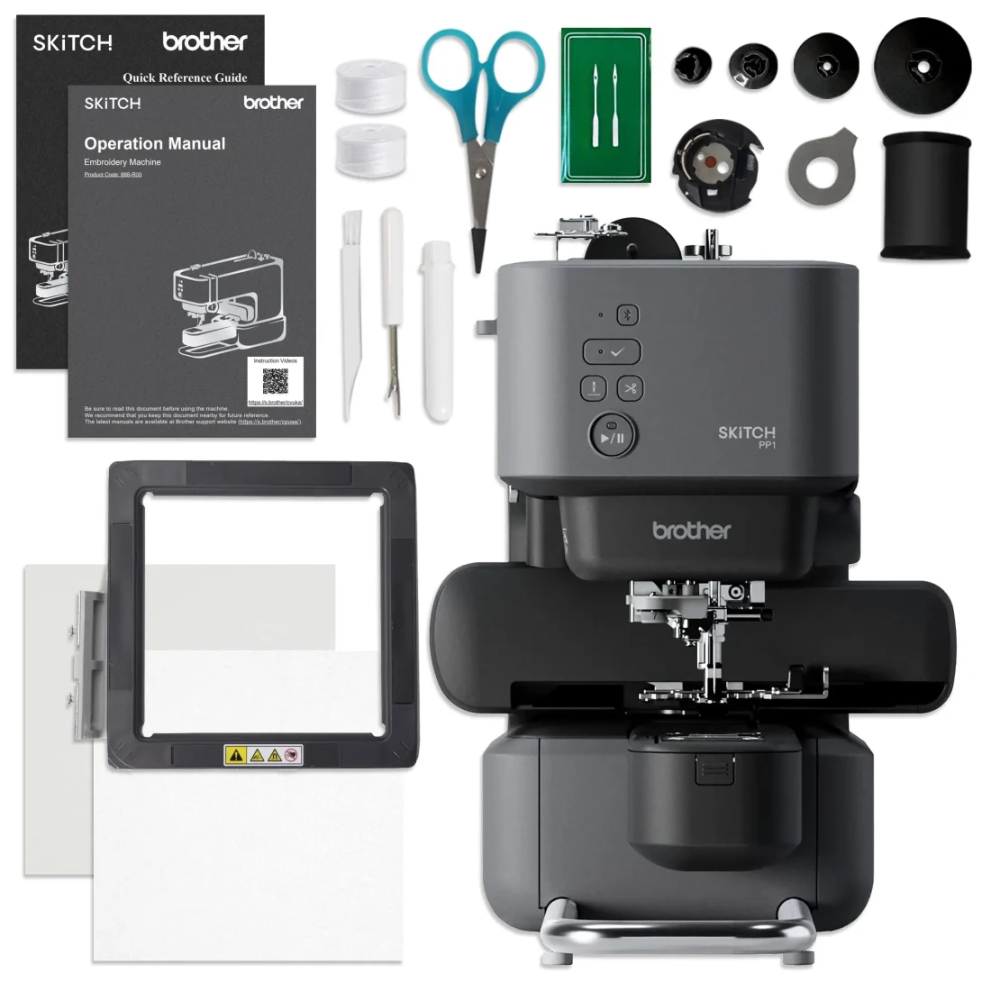 Brother Skitch PP1 4′′ x 4′′ Embroidery Machine with Artspira Studio