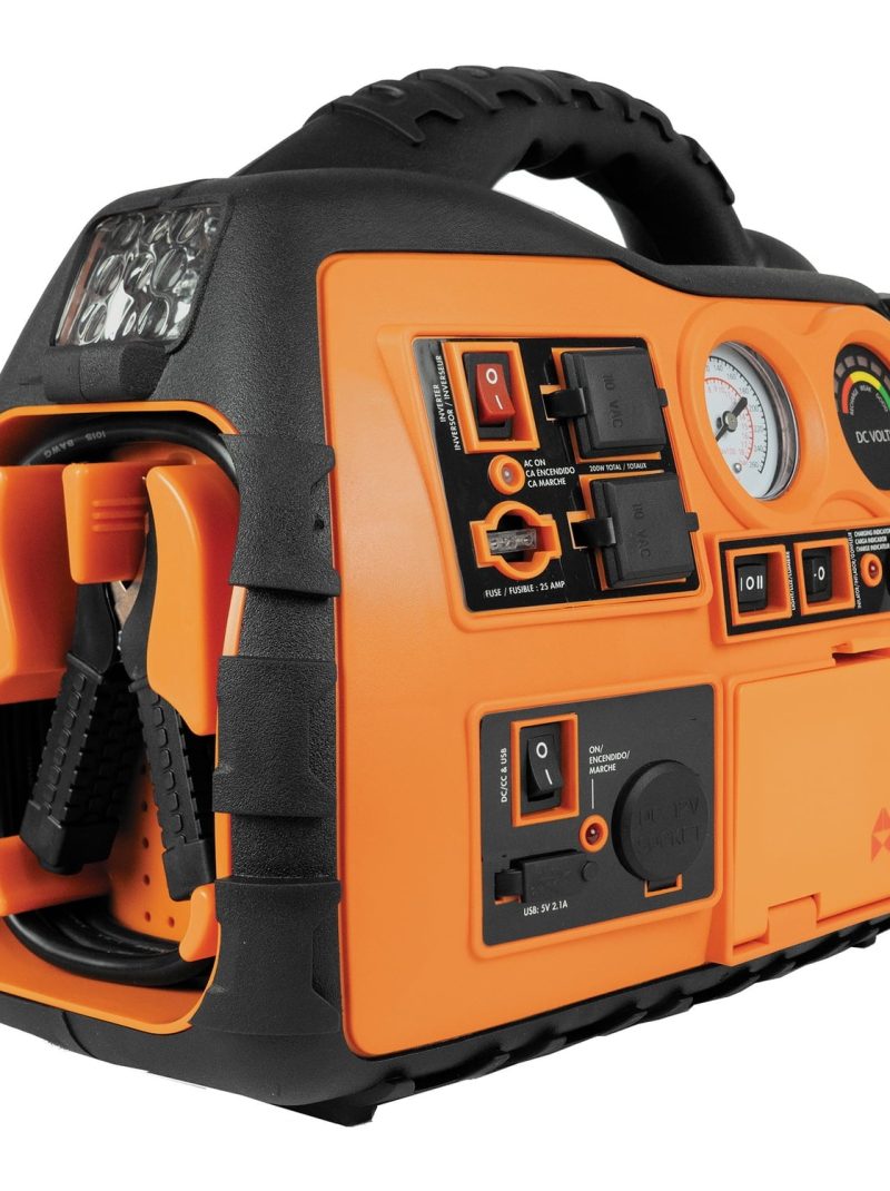 Wagan Tech Power Dome NX2 12-Volt Jump Starter, Air Compressor, Radio, USB Charger, and Inverter with Bluetooth, 2485-9