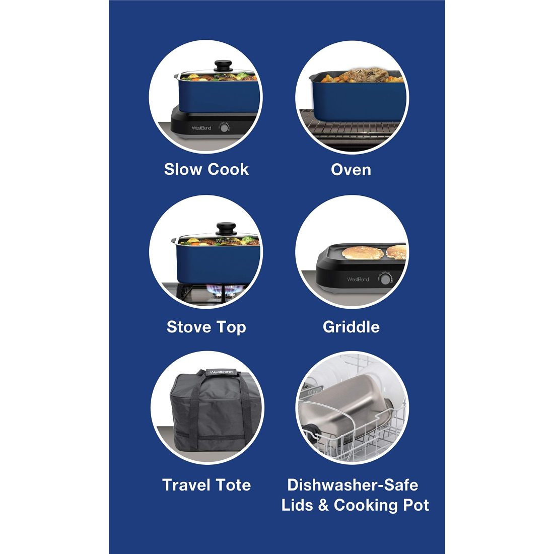 West Bend Versatility CookerTM Blue - Image 10