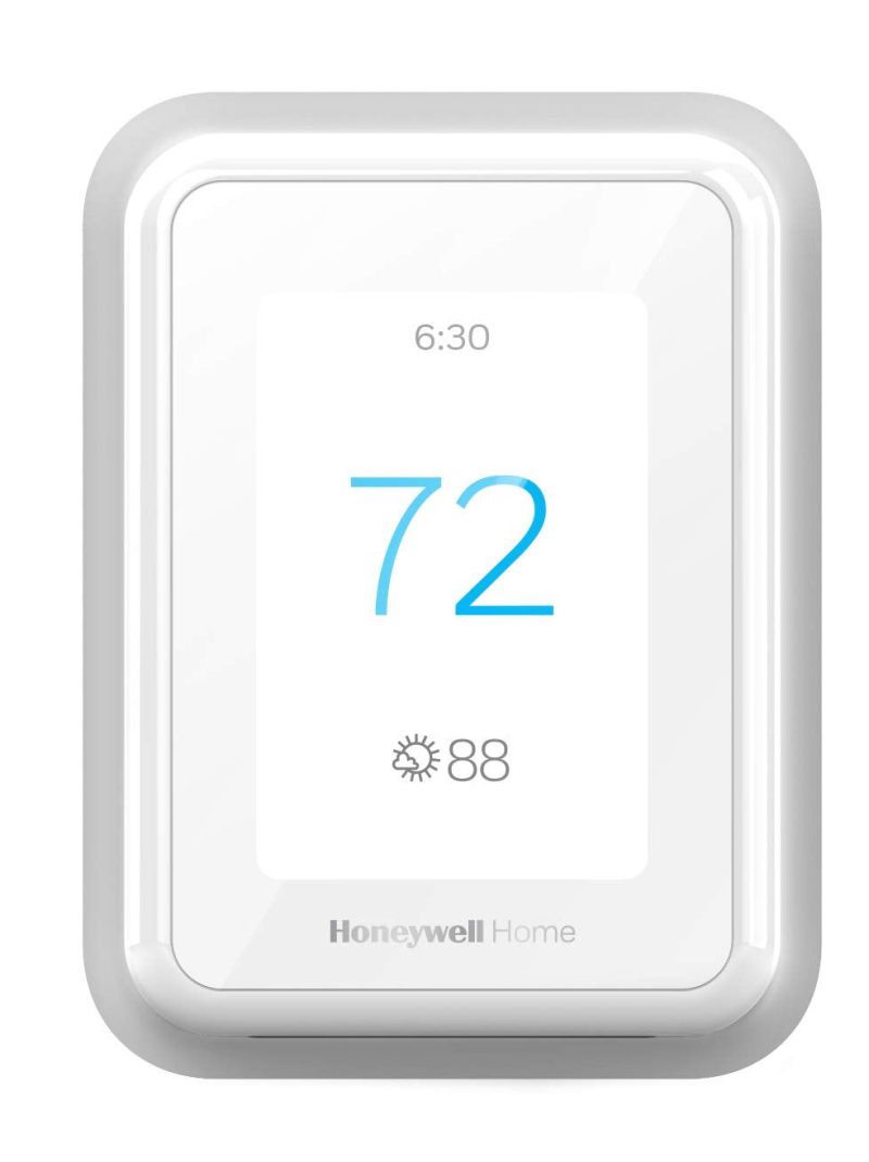 Honeywell Home T9 WiFi Smart Thermostat, Smart Room Sensor Ready, Touchscreen Display, Alexa and Google Assist White