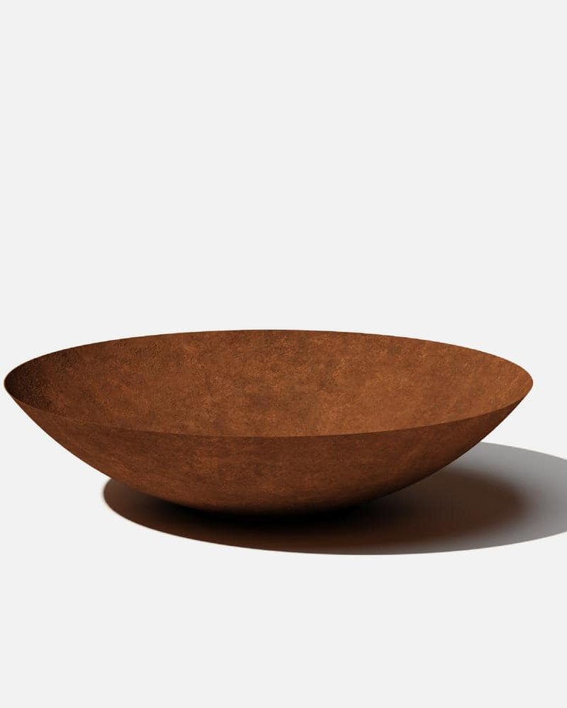 Veradek Rust Bowl 32 in. Corten Steel Metal Round Planter RBV32RS