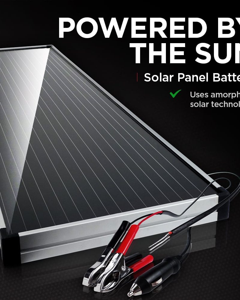 Schumacher Solar Battery Charger and Maintainer with Solar Charge Controller- 15 Watts, 12V
