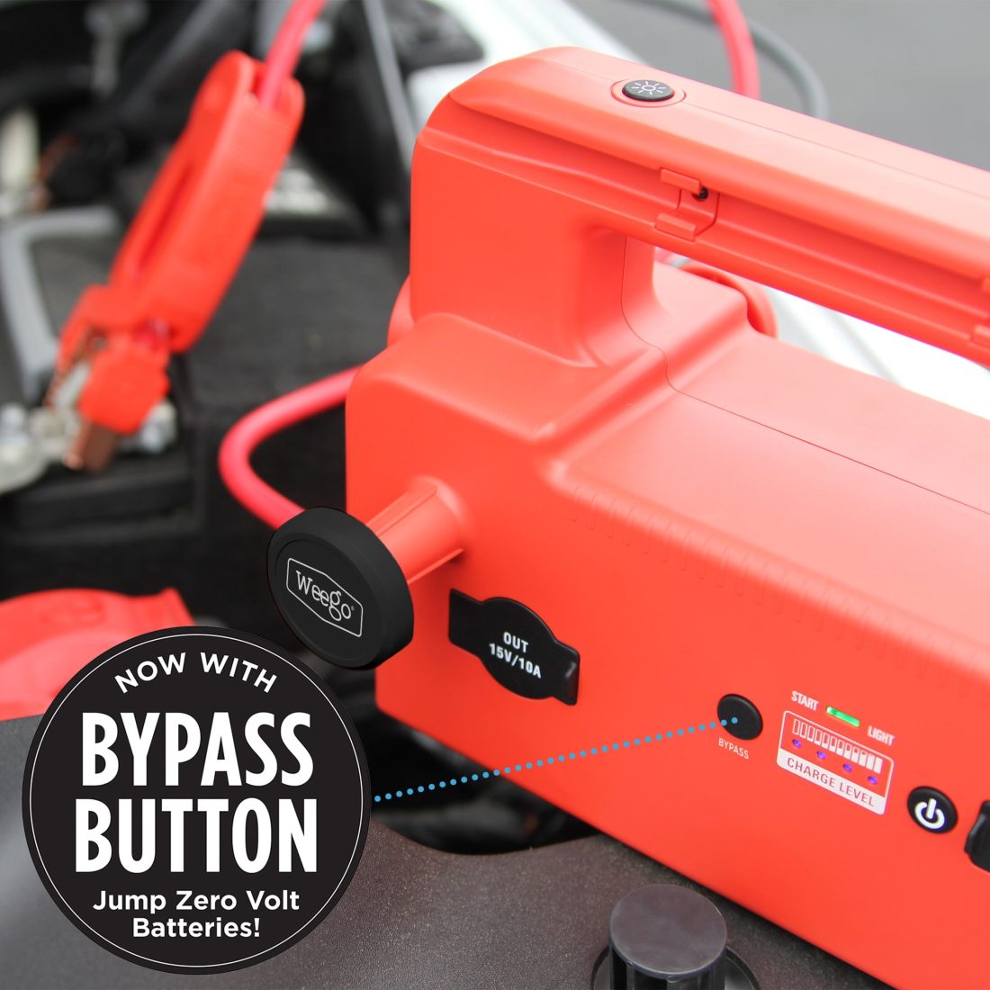 Weego 120 Portable 12V Lithium Jump Starter, 5000 Peak Amp, 1200A Cranking, USB Fast Charging - Image 5