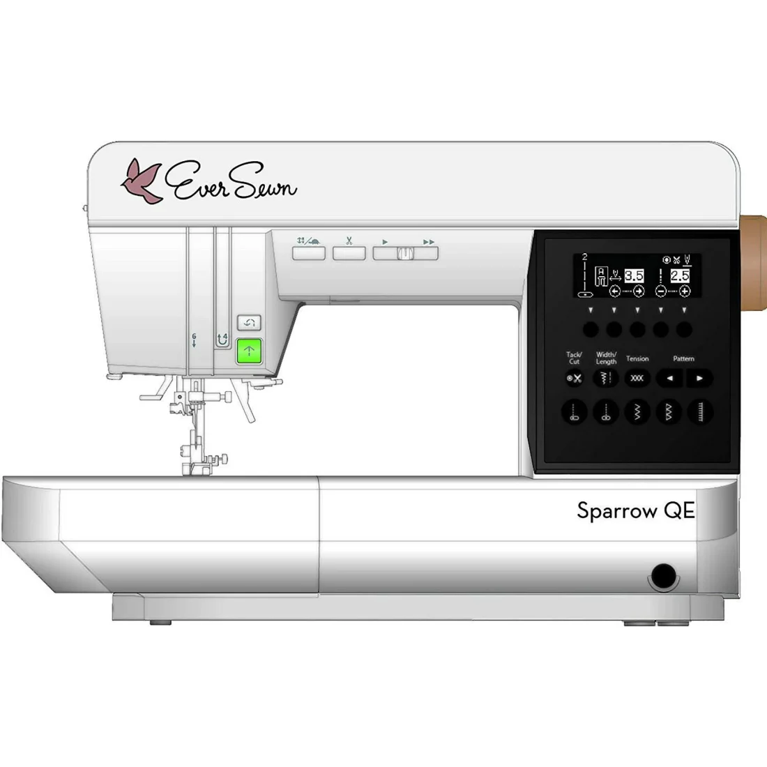 EverSewn Sparrow QE – Professional Sewing and Quilting Machine, White