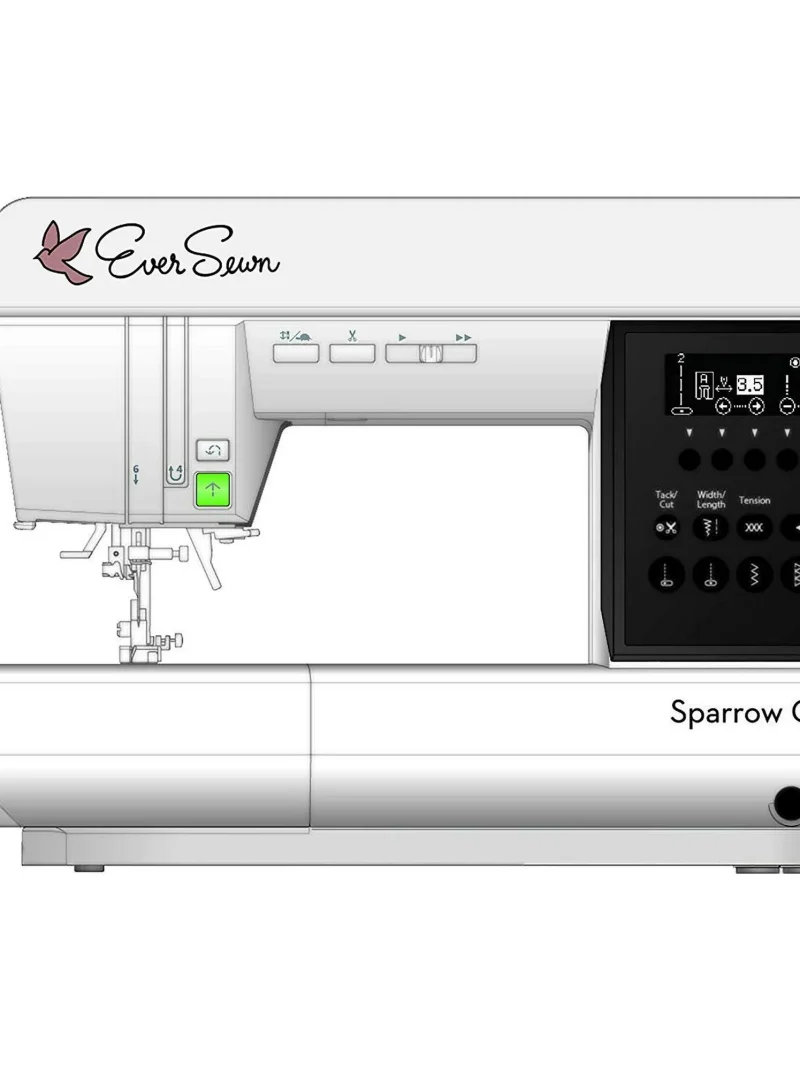 EverSewn Sparrow QE – Professional Sewing and Quilting Machine, White