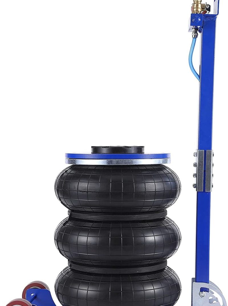 WhizMax 5 Ton/11000 lbs Triple Bag Air Jack, Quick Air Bag Jack Lift Up to 15.75 Inch, 3-5S Fast Lifting, Air Bag Jack for Cars with Adjustable Long Handle, Brass Valve
