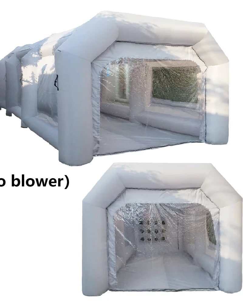 WGIA Portable Inflatable Paint Booth 26x15x10FT （No blower） Inflatable Spray Booth with Air Filter System