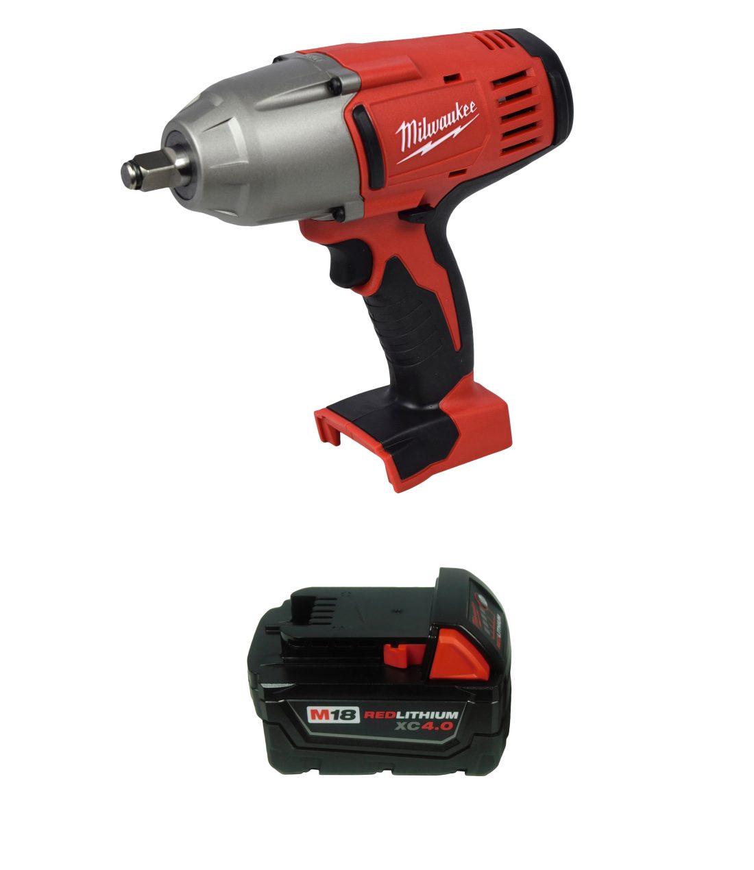 Milwaukee M18 1/2" 18V High-Torque Impact Wrench 2663-20 with 4Ah Battery