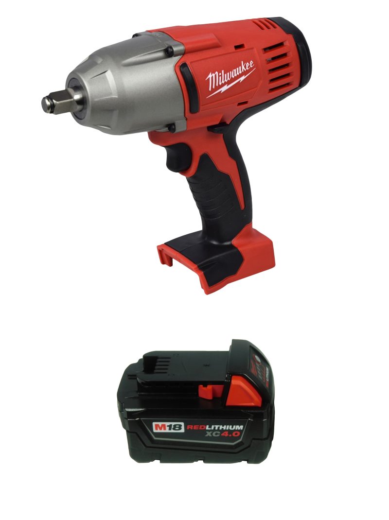 Milwaukee M18 1/2" 18V High-Torque Impact Wrench 2663-20 with 4Ah Battery
