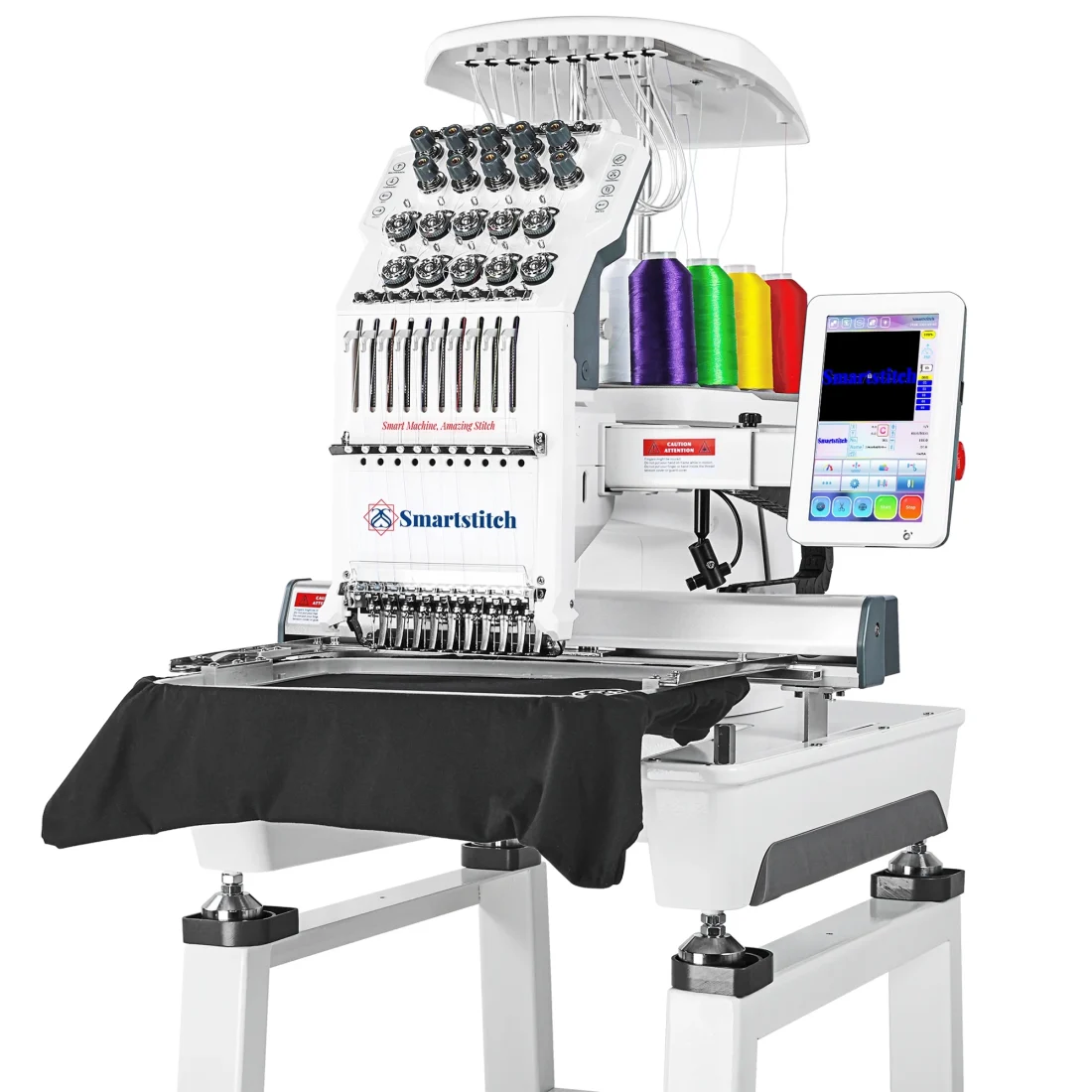 Commercial embroidery machine S1001,10 Needles,Max Speed 1200RPM,Embroidering for Hats and T-shirt - Image 5
