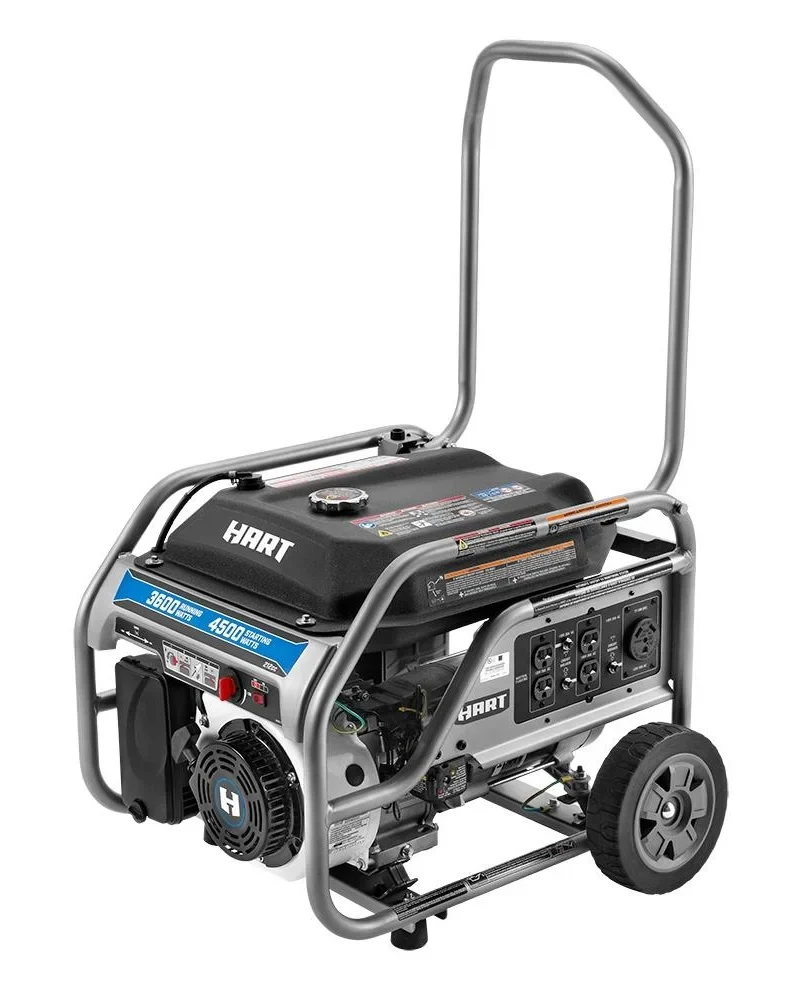 Hart 3600W UL Generator with CO Protection & Auto Shutdown