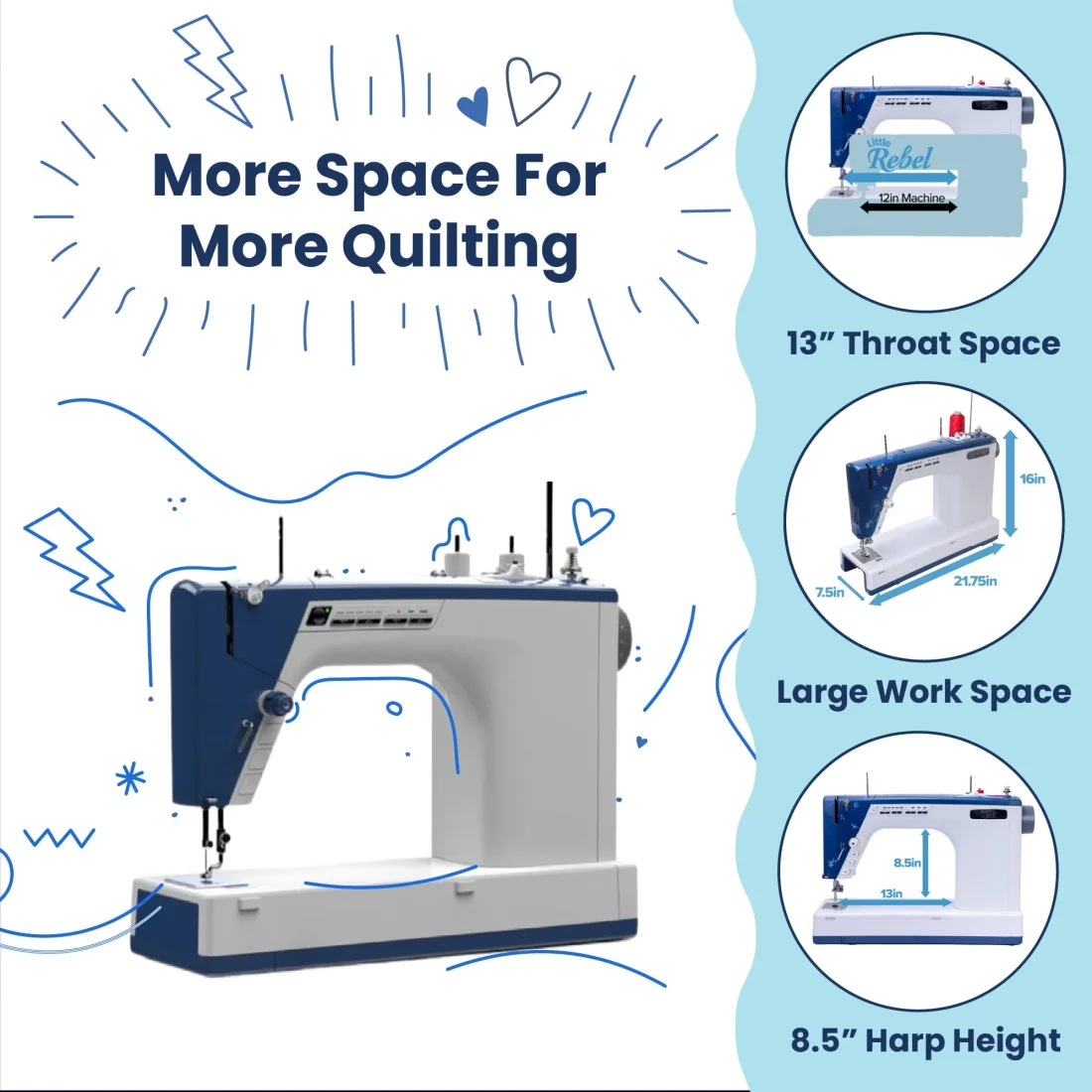 Little Rebel Sewing and Quilting Machine - Image 7