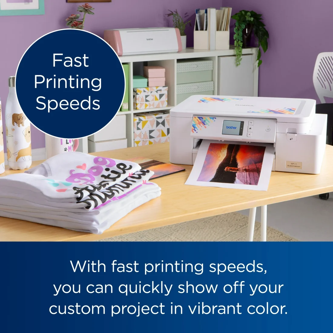 Brother Sublimation Printer and 4-Color Sublimation Ink Cartridge Set - Image 5