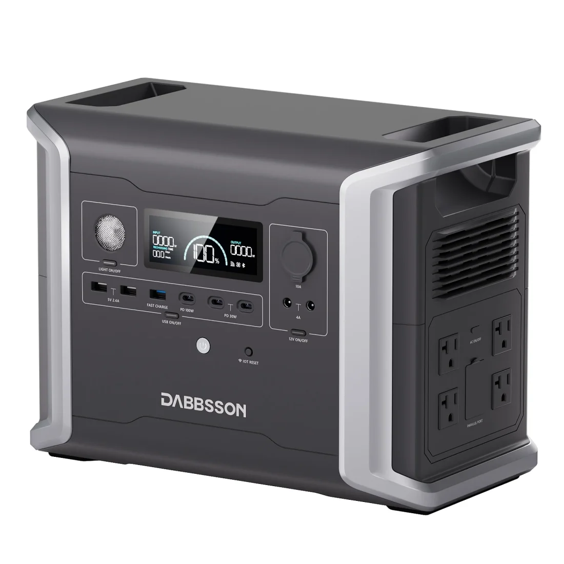 Ultimate Portable Solar Generator for Camping – DABBSSON 3030Wh Power Station with Expandable Battery Backup - Image 3