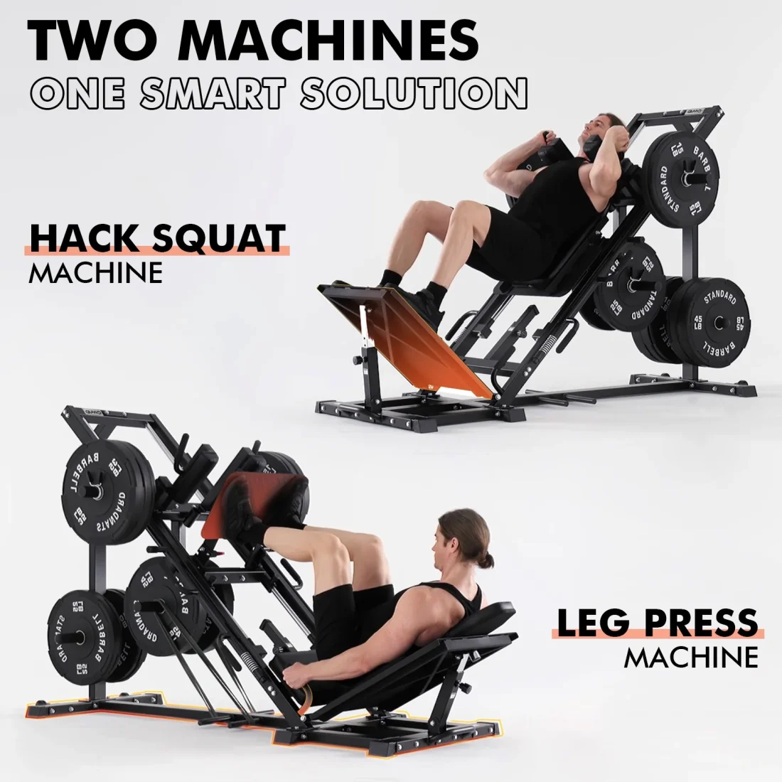 syedee Leg Press Hack Squat Machine, Leg Exercise Machine with Linear Bearing - Image 3