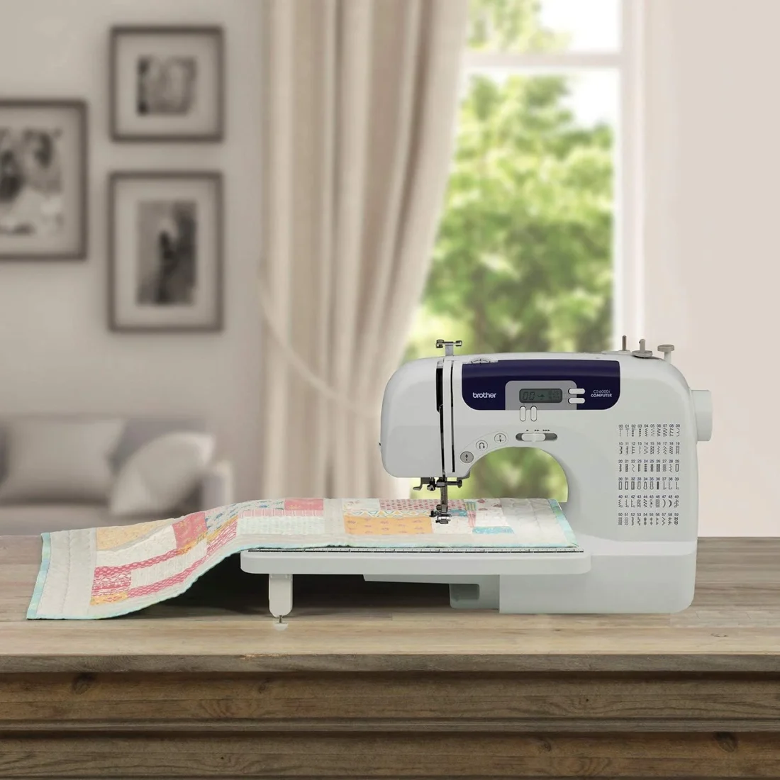 Brother CS6000i 60 Built-in Stitches Sewing and Quilting Machine with Wide Table - Image 8