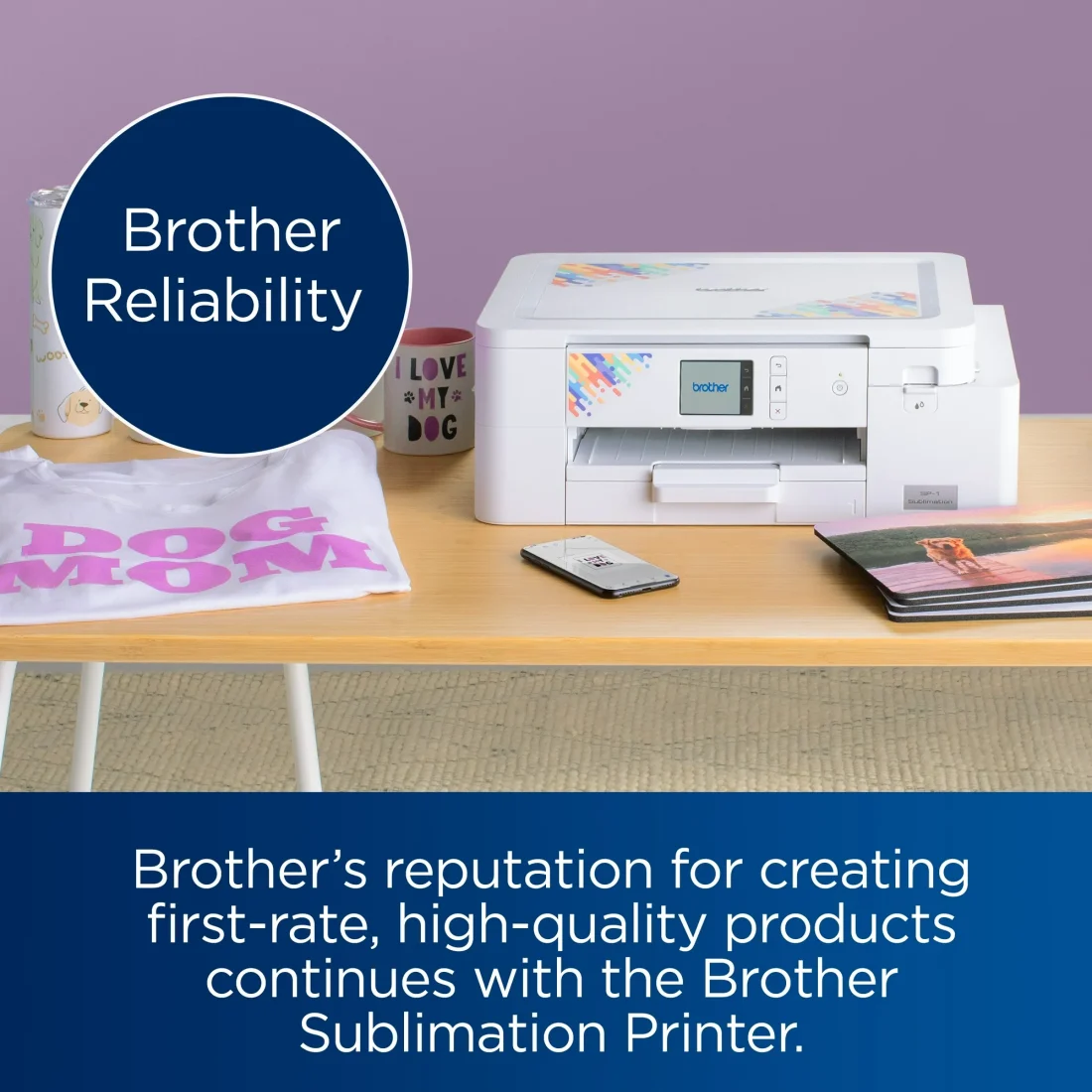 Brother Sublimation Printer and 4-Color Sublimation Ink Cartridge Set - Image 6