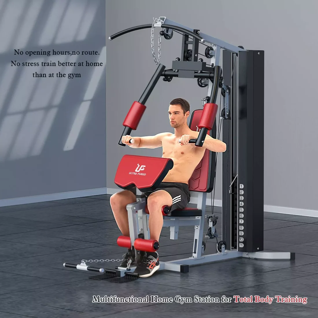 Home Gym Multifunctional Full Body Home Gym Equipment WLSCM-1148L - Image 6