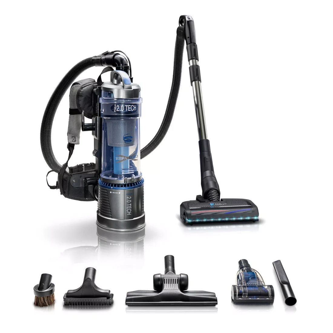 Lightweight Prolux 2.0 Bagless Backpack Vacuum Cleaner Electric Powerhead - Image 5