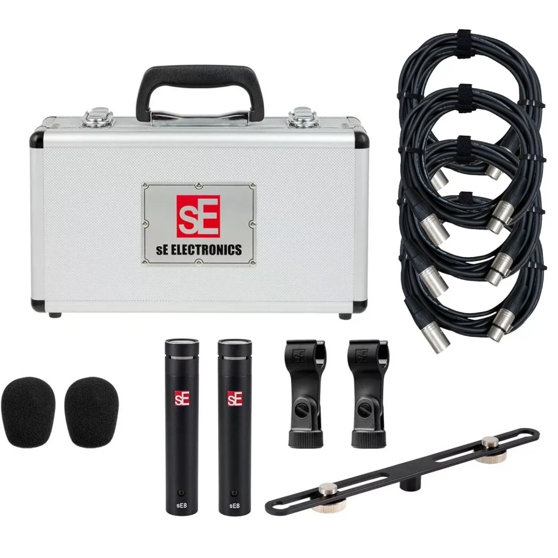sE Electronics – sE8 Small Diaphragm Condenser Microphone, Stereo Pair Bundle