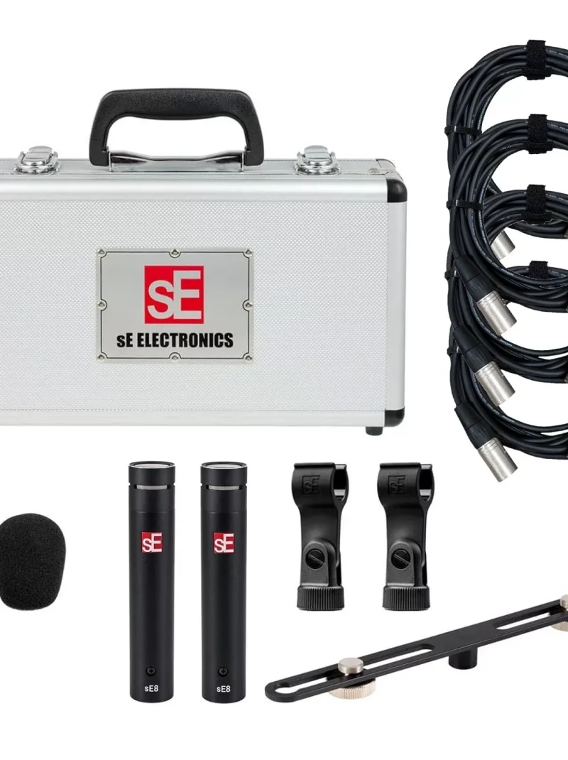 sE Electronics – sE8 Small Diaphragm Condenser Microphone, Stereo Pair Bundle