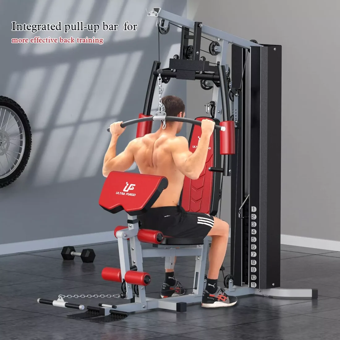 Home Gym Multifunctional Full Body Home Gym Equipment WLSCM-1148L - Image 5