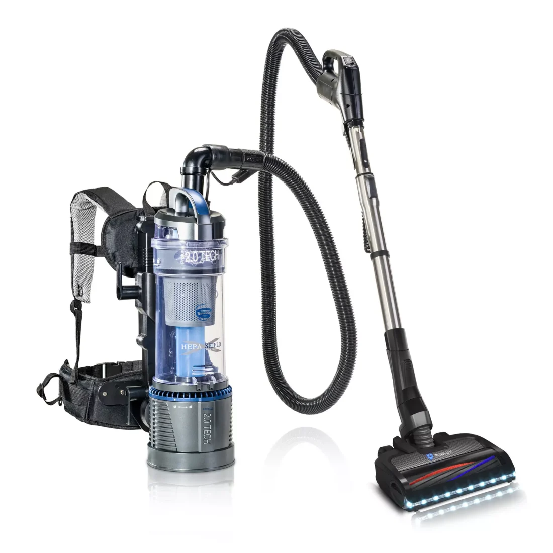 Lightweight Prolux 2.0 Bagless Backpack Vacuum Cleaner Electric Powerhead - Image 4