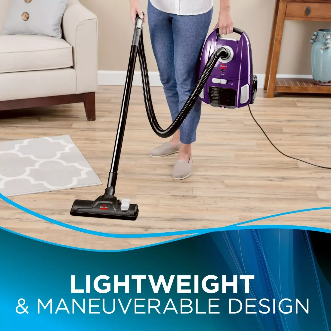 Bissell Zing Bagged Lightweight Portable Multisurface Canister Vacuum Cleaner - Image 4