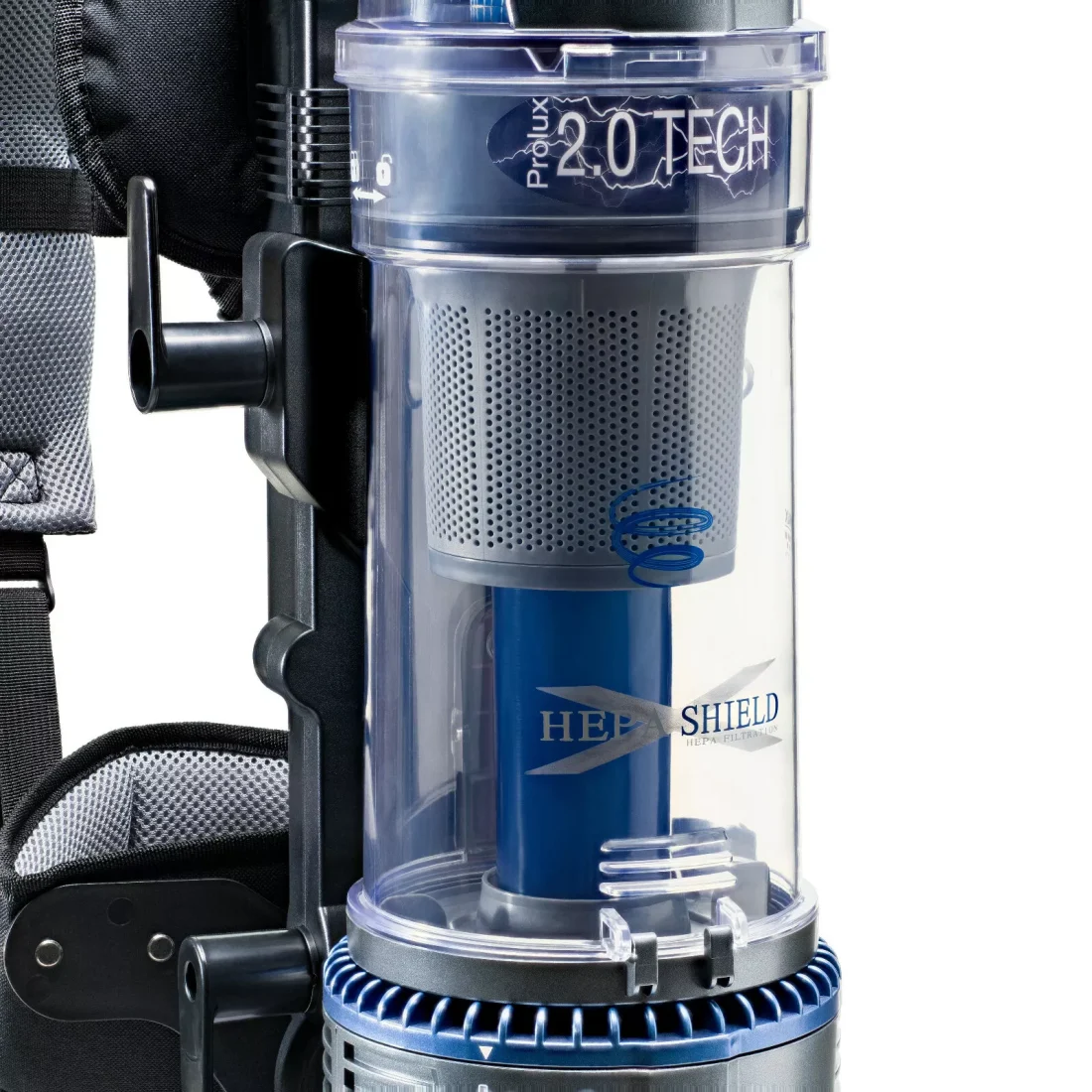 Lightweight Prolux 2.0 Bagless Backpack Vacuum Cleaner Electric Powerhead - Image 9