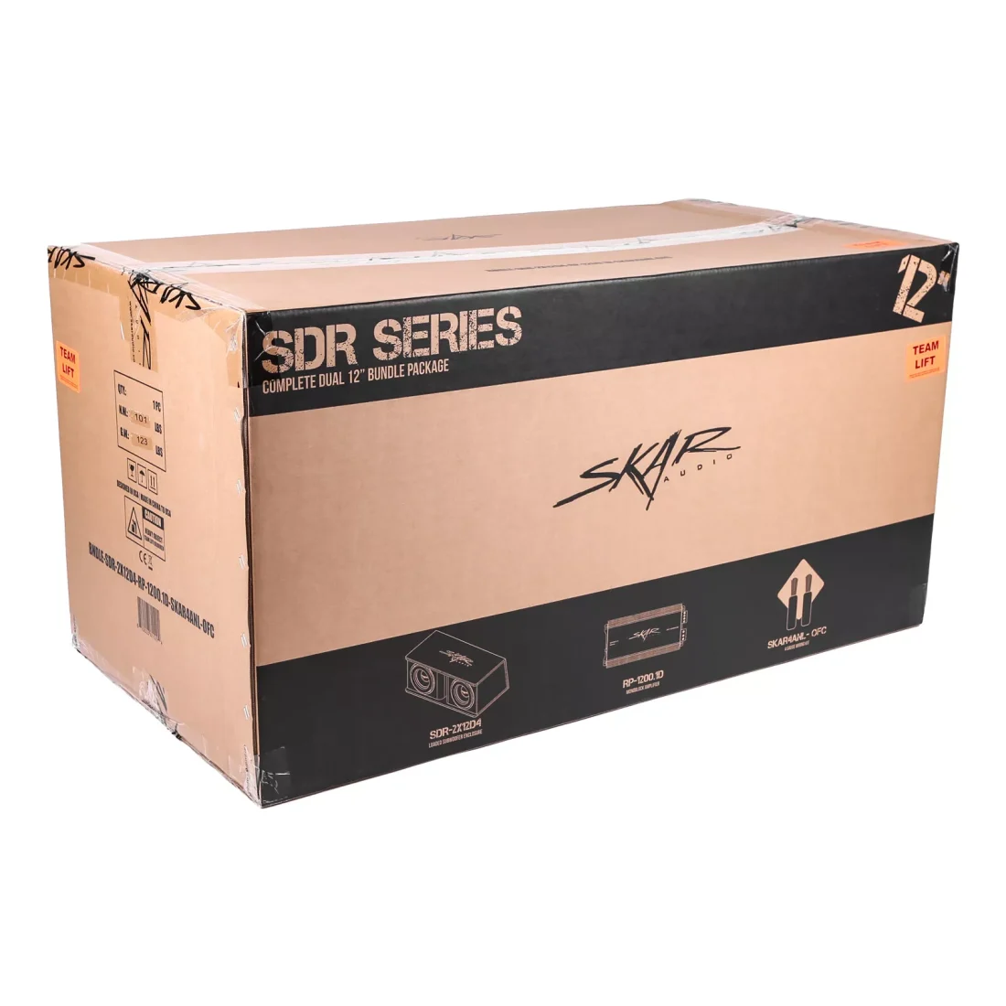 Unleash Thunderous Sound with the High-Impact Car Bass System – Skar Audio Dual 12′′ 2400W SDR Loaded Sub Box, Amplifier & Wiring Kit - Image 6