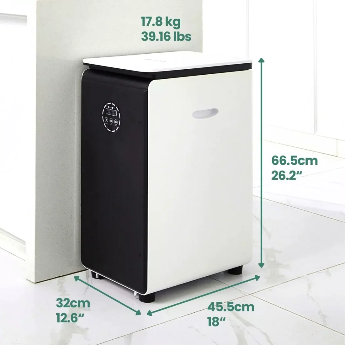 Revolutionary GEME 19L Electric Composter – Real Composting, Silent & Odorless, No Filter Replacement, 95% Waste Reduction - Image 2