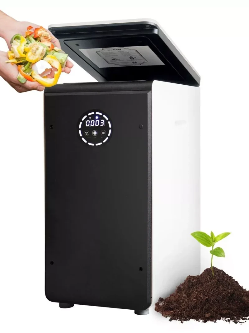 Revolutionary GEME 19L Electric Composter – Real Composting, Silent & Odorless, No Filter Replacement, 95% Waste Reduction