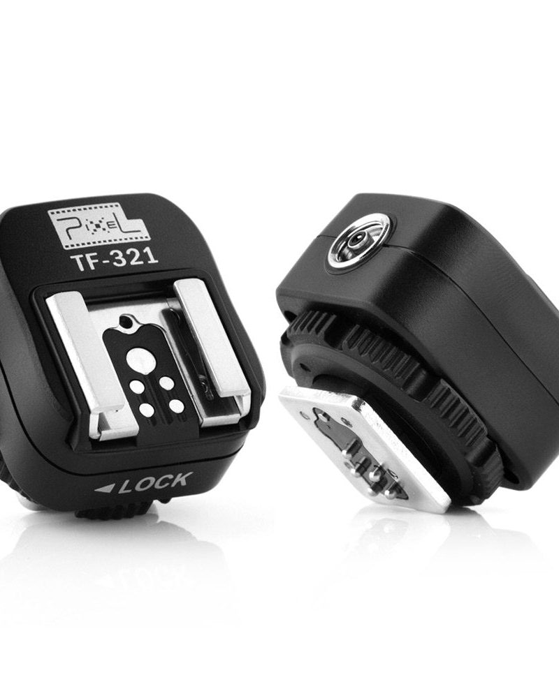 Flash Hot Shoe Adapter with Extra PC Sync Port for Canon DSLRs and Flashguns