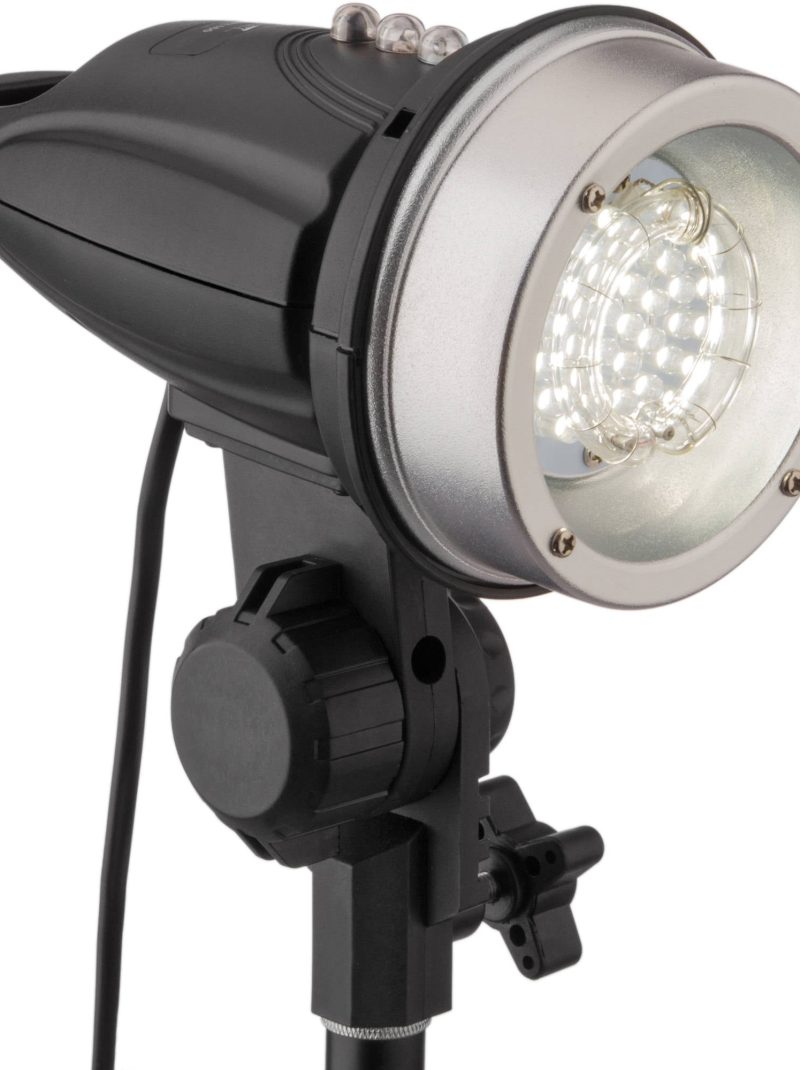 Boothify Stand Mount Flash with LED Modeling Light for T-Series Photo Booth Shells