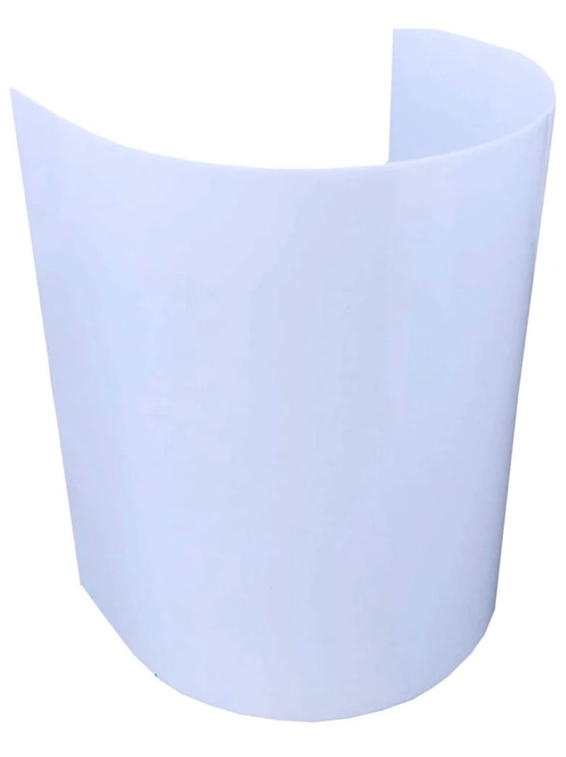 Round Uplight Decor Cover Shield Acrylic 15" Tall - (Set of 20 Pieces, White)